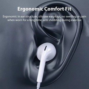 Auriculares portátiles tipo C, auriculares internos con cable tipo C con micrófono, auriculares con cable para iPhone 16 15 Xiaomi, auriculares con cable de sonido HiFi. - Product Image 5