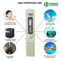 Medidor de Temperatura y TDS 2 en 1 Económico, Medidor de Pureza del Agua de Alta Precisión, Monitor Digital para Acuarios, Piscinas y Sistemas de Ósmosis Inversa