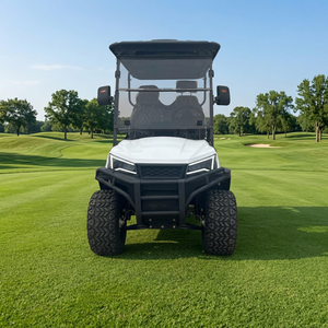 Nuovo Golf Cart Elettrico Bianco a 4 Posti, Batteria al Litio 72V, Alta Velocità, Pneumatici Fuoristrada <span class=keywords><strong>per</strong></span> Fattorie, Parchi, Hotel - Product Image 4