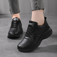 Espadrilles tendance pour femmes, grandes tailles 35-42, confortables, respirantes, résistantes à l'usure, en cuir PU souple et hydrofuge
