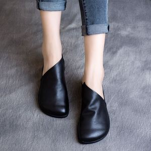 Nuevo Producto de Primavera, Zapatillas Planas de Verano Hechas a Mano con Parte Superior de PU, Retro, Antideslizantes, con Cordones, Suaves, para Mujer - Product Image 4