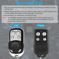 Control Remoto de 433MHz para Puerta de Garaje, Persiana Enrollable, Portón y Puerta con Sensor de Vidrio