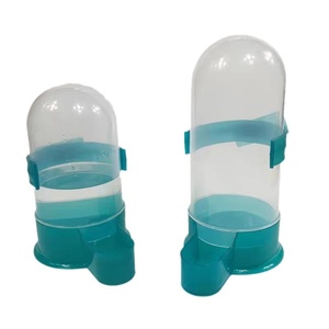 เครื่องให้อาหารและน้ำนกอัตโนมัติ 2-in-1 ผลิตจากพลาสติกที่เป็นมิตรต่อสิ่งแวดล้อม สำหรับนกพิราบ นกมีน นกแก้ว - Product Image 1