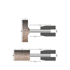 ABRA BETA - AB000920027 Puntos cilíndricos montados para acero inoxidable (paquete múltiple)-EAN 8020935801352 ABRASIVOS - Product Image 1