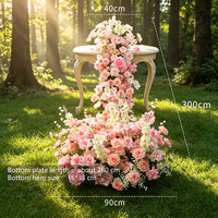 Fleurs artificielles pour mariage, cascade suspendue pour banquet, magnifiques accessoires de décoration pour fenêtre et scène, pour la photographie