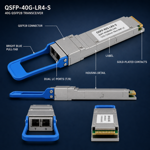 Transceptor Óptico QSFP 40G LR4 S QSFP28 LR4 LC Dúplex 10km SMF de Cuádruple Longitud de Onda para Centro de Datos con 1 Año de Garantía - Product Image 2