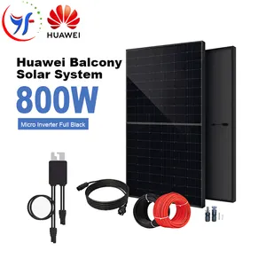 HUAWEI Système solaire de balcon Panneau d'alimentation Énergie solaire populaire 800w pv balcon 600w certifié sur réseau ensemble complet de système solaire