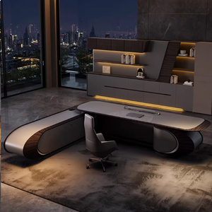 Muebles <span class=keywords><strong>de</strong></span> Oficina <span class=keywords><strong>de</strong></span> Lujo y Escritorio con Gabinete, Ideal para Trabajo <span class=keywords><strong>de</strong></span> Oficina y Oficina en Casa - Product Image 4