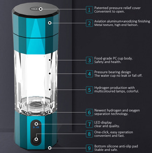 Generador de Agua Rica en Hidrógeno con Alimentación USB, Tecnología SPE, Pureza del 99.999%, 12V para Uso Doméstico YZ-H80 - Product Image 1