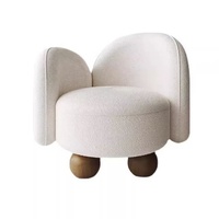   Fauteuil une place en tissu, design européen moderne, mobilier d'appoint minimaliste pour salon, hôtel, appartement, éponge