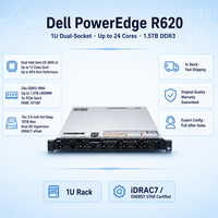 Serveur Dell R620 1U en rack, double socket, 24 DIMM DDR3, PCIe 3.0 NVMe pour le stockage en centre de données hyper dense et sensible au volume