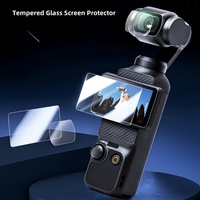 2 protecteurs d'objectif + 2 protecteurs d'écran LCD pour DJI Osmo Pocket 3, DJI Pocket 3 OP3, film en verre trempé, accessoires