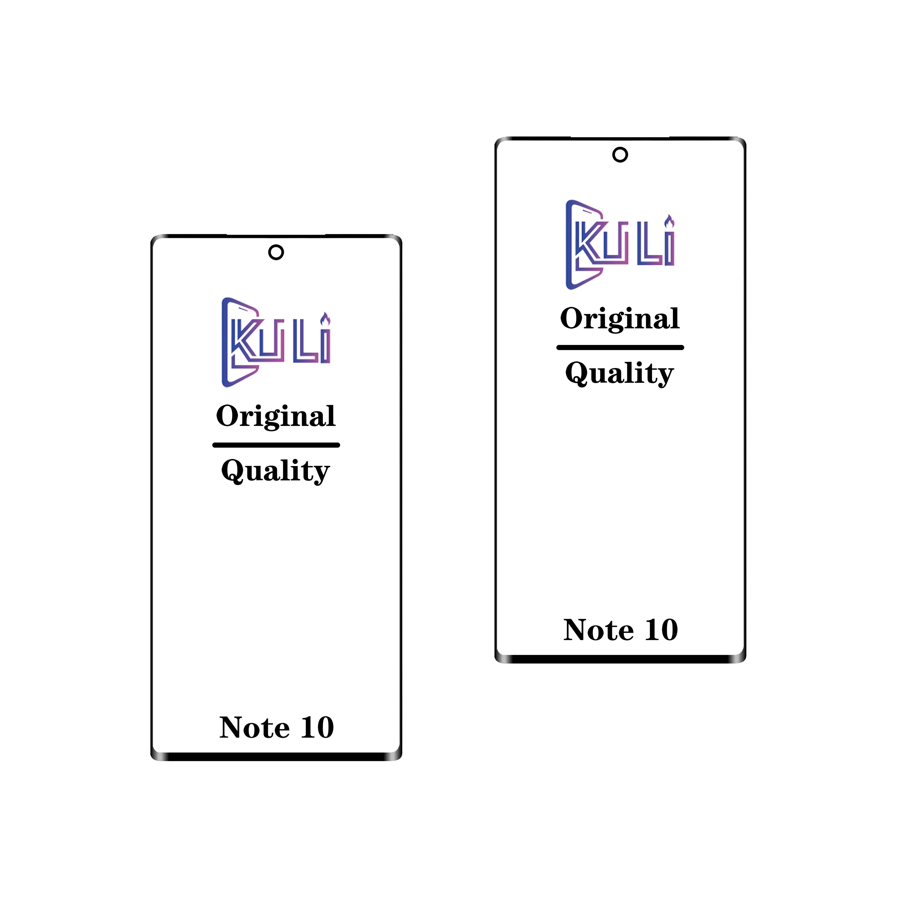 KULI High Quality For Samsung Note10/Note10 plus/Note20U Edge Front Screen Replacement 2 In 1 Original Glass With Oca