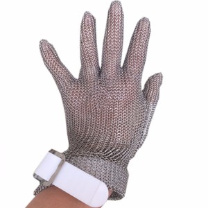 Gants <span class=keywords><strong>de</strong></span> protection pour <span class=keywords><strong>boucher</strong></span> <span class=keywords><strong>en</strong></span> acier inoxydable, certifiés CE, anti-coupure, ajustement confortable - Product Image 2