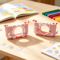 Étui de protection pour appareil photo pour enfants en silicone écologique et mignon avec logo personnalisé, accessoire portable, coque promotionnelle