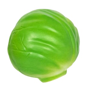 Jouets promotionnels anti-stress en mousse PU personnalisés avec logo, en forme de chou, doux et compressibles, pour enfants et adultes - Product Image 1