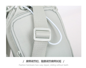 Tas Selempang Botol Air Olahraga Lari Gym Custom Drawstring Adjustable Nylon, Kantong Pembawa Botol dengan Tali Bahu - Product Image 4