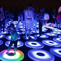 Piste de danse LED moderne RGB télécommande pour enfants changement éducatif danse matrice lumière pour jardin IP65 blanc chaud blanc