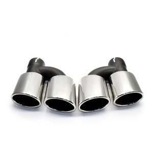 Embout d'échappement en acier inoxydable 304 SYPES pour Audi A4 A5 A6 A7, mise à niveau S4 S5 S6 S7, embout de tuyau d'échappement à quatre sorties, embout de silencieux, embout de tuyau d'échappement - Product Image 3