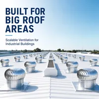 Ventilateur d'extraction haute performance pour toiture, dispositif d'extraction d'air puissant pour la ventilation des grandes structures industrielles