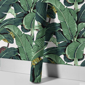 Carta da Parati Adesiva Personalizzata con <span class=keywords><strong>Foglie</strong></span> di Banana Tropicale, Adesivo Murale Botanico Rimovibile in Vinile per Decorazione Casa - Product Image 6