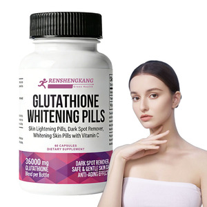 OEM Hochwertige Glutathion-Whitening-Pillen für Erwachsene, entfernen dunkle Flecken, hautaufhellendes Vitamin-C-Nahrungsergänzungsmittel - Product Image 1