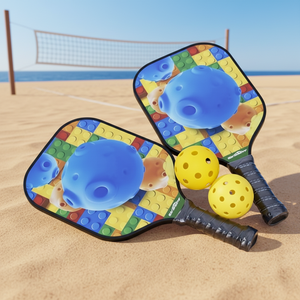 Juego de Palas de Pickleball Portátiles de Fibra de Vidrio, Pickleball de Madera Contrachapada para Niños y Adultos - Product Image 2