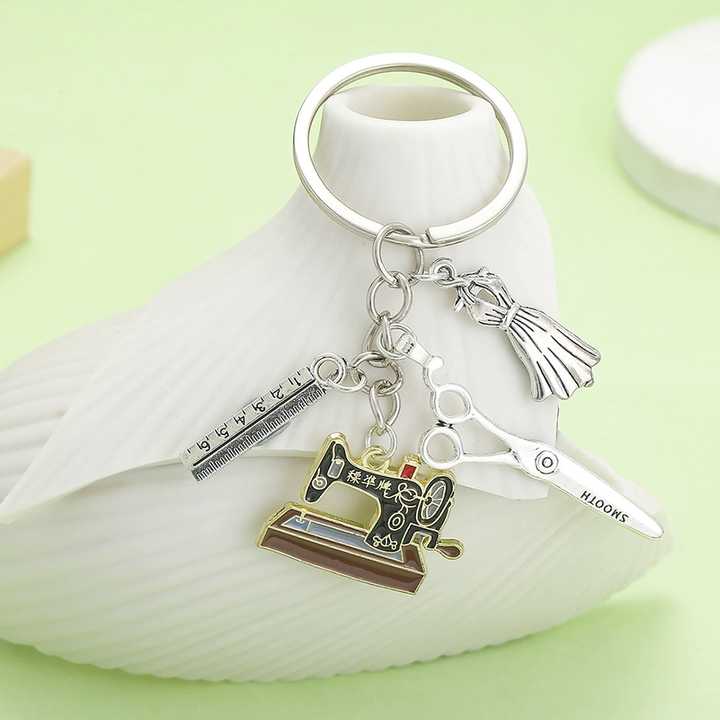 100-Piece Sewing Machine Charms Collection - Mixed Style Craft Charms For DIY Jewelry Making - Perfect For Bracelets & Keychains