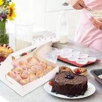 Boîtes à biscuits en papier de qualité alimentaire avec fenêtre, fabriquées en Chine, boîtes à gâteaux jetables, boîtes à beignets pour boulangerie