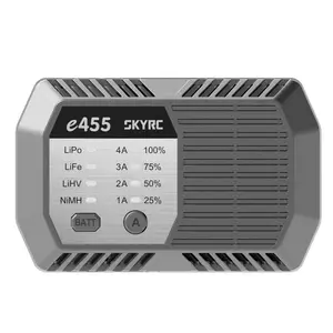 SkyRC E455 רב כימיה מטען 50W 4A קומפקטי AC 100-240V 1A/2A/3A/4A 50W מטען LiPO חיים LiHV סוללה