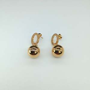 Pendientes de Moda, Acero Inoxidable 316L, Baño de Oro PVD, Joyería Sostenible y Resistente - Product Image 1