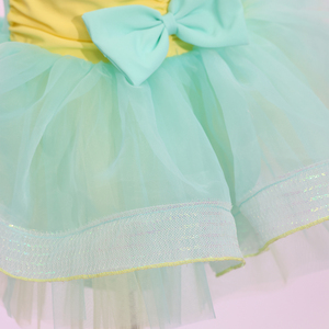 Vestido de Ballet con Lentejuelas Verde Menta para Niñas, Tutú de Tul en Capas para Recital de Danza y Actuaciones Escénicas - Product Image 4