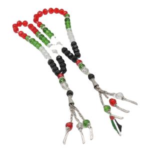 2025, новый Blnieece, оптовая продажа, Кристальный флаг, красный, зеленый, белый, черный цвета, 33, палестин, бусины - Product Image 2