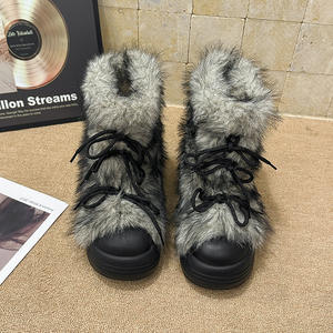 Pantuflas de gamuza suave de alta gama, aptas para uso en interiores y exteriores, pantuflas de invierno para mujer, cómodas y afelpadas, con función antideslizante. - Product Image 6