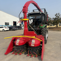 Hacheuse de tiges de maïs pour ferme laitière, récolteuse de fourrage avec déchargement automatique du réservoir de silage