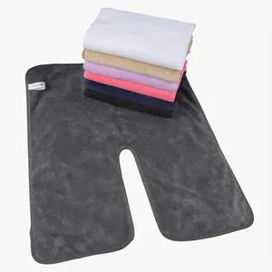 Microfiber Grey Facial Spa Beauty Towels With Split Fork