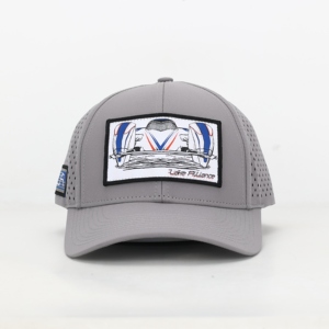 หมวกเบสบอลทรงสปอร์ต 6 แผง ตัดด้วยเลเซอร์ ทำจากโพลีเอสเตอร์ ปักลายแบบทอ ขอบโค้ง ลายทั่วไป สไตล์อเมริกัน แฟชั่นทันสมัย เหมาะสำหรับกิจกรรมกลางแจ้ง - Product Image 2