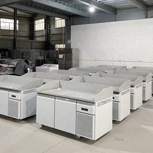 Refrigerador Comercial de 2 Puertas con Congelador Integrado en la Encimera |   Refrigerador Bajo Mostrador de Acero Inoxidable para Equipamiento de Cocina de Restaurante - Product Image 5