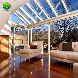 <span class=keywords><strong>Prix</strong></span> compétitif Triangle quatre <span class=keywords><strong>saisons</strong></span> Patio solaire sur pied verre extérieur maison hiver véranda cadre en aluminium serre - Product Image 3