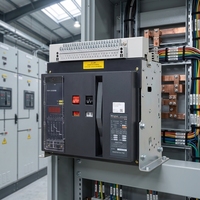 Disjoncteur d'air W1-2000 2000A-3200A AC400V avec capacité de coupure 80/50/50 et 50/60Hz pour la distribution d'énergie industrielle