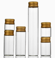Flacons en verre tubulaires à sertir marron, plusieurs tailles (2 ml, 30 ml), bouteilles vides pour poudre et liquide, vente en gros usine