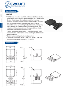 Nkht15 điều khiển từ xa tuyến tính thiết bị truyền động điện có thể điều chỉnh Giường Y Tế điều khiển động cơ với tay điều khiển cho sử dụng y tế - Product Image 5