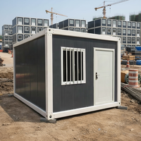 Maisonnette pliante traditionnelle, cabane préfabriquée portable pour complexe hôtelier, glamping, camping, location Airbnb, maison modulaire en conteneur avec salle de bain 1