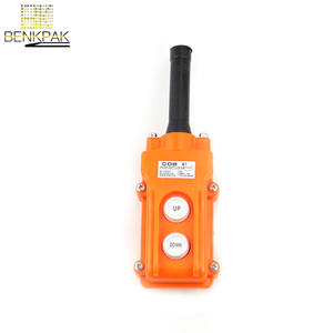 Saklar Tombol Tekan Kontrol Crane COB61 IP67 Tahan Air 1NO Saklar Hoist Elektronik Plastik - Product Image 2