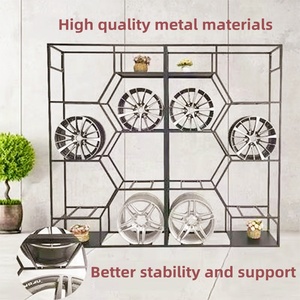 Tùy Chỉnh Triển Lãm Hội Trường Hành Khách Xe Phụ Tùng Hợp Kim Bánh Xe Lốp Rim Hub Phụ Kiện Tự Động Mẫu Kim Loại Hiển Thị Giá Đứng - Product Image 4