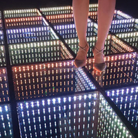 Piste de danse interactive lumineuse avec lumières LED magnétiques 3D filaires et contrôle DMX512, indice de protection IP65, pour discothèque et scène