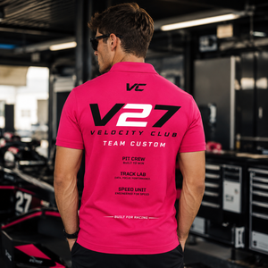 <span class=keywords><strong>Polo</strong></span> da Motorsport per Uomo con Logo Personalizzato, Uniforme per Team di Corse, Manica Corta in Maglia Piqué, <span class=keywords><strong>Polo</strong></span> per Pit <span class=keywords><strong>Crew</strong></span> - Product Image 1