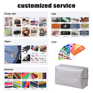 Trousse <span class=keywords><strong>de</strong></span> Maquillage <span class=keywords><strong>de</strong></span> Voyage Matelassée à Fermeture Éclair Large Ouverture pour Femmes - Product Image 3