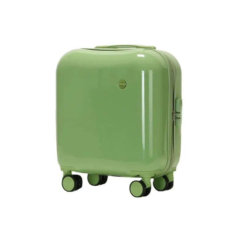 Free Sample Lightweight mini 18inch trolley luggage suitcase for student boys and girls carry-on universal wheels travel case