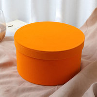 Boîte cadeau ronde de luxe personnalisée pour bougie, avec gaufrage, doublure en éponge, tube en papier et emballage avec ruban